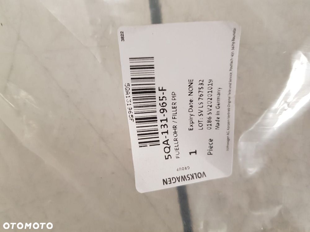 NOWA RURKA WLEW ADBLUE ZBIORNIKA VW TOURAN III 3  5QA131965F - 7