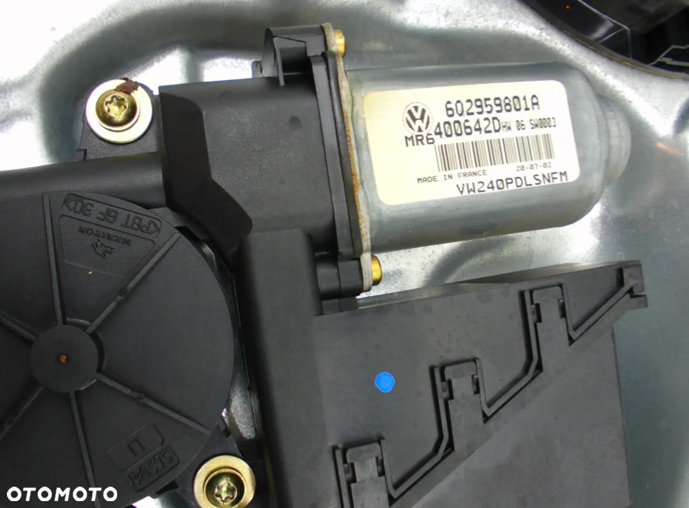 VW Polo 9N Podnośnik Mechanizm podnoszenia szyby przód lewa prawa strona - 5
