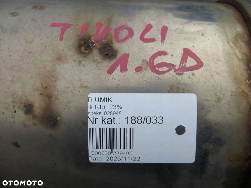 SSANGYONG TIVOLI 1.6D TŁUMIK KPL 24610-35110 15- - 6