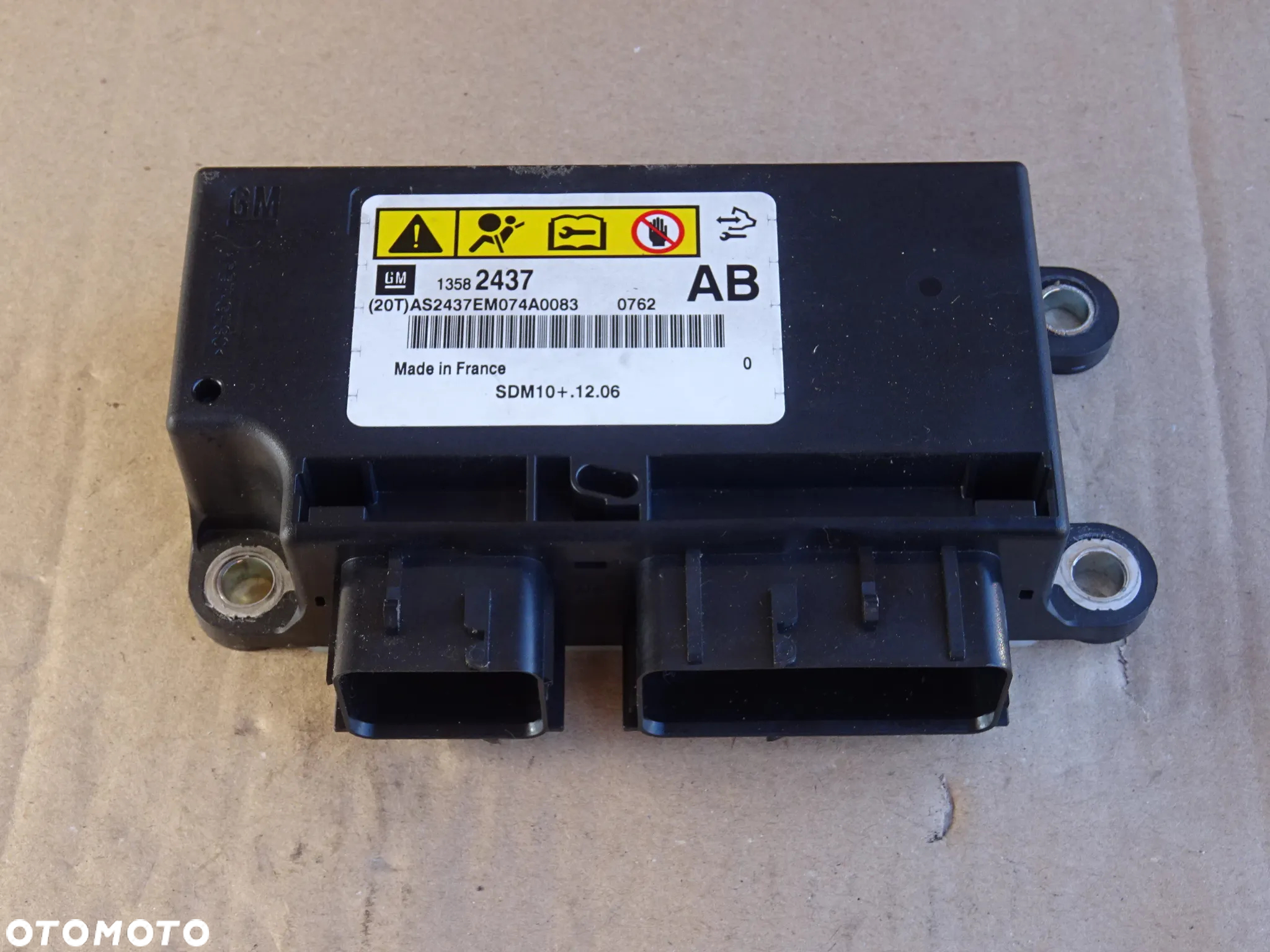 SENSOR AIRBAG MODUŁ STEROWNIK PODUSZEK POWIETRZNYCH NAPINACZY OPEL ZAFIRA C ASTRA J - 5