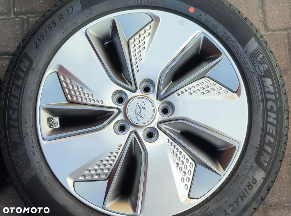 Koła Felgi Aluminiowe Oryg. Hyundai Kona 17 Cali 5x114,3 7Jx17 Et50 Ø67,1mm Michelin 215/55/17 94V 2020r Czujniki Tpms Demo Idealne !!! Starogard Gdański Wysyłka !!! - 3
