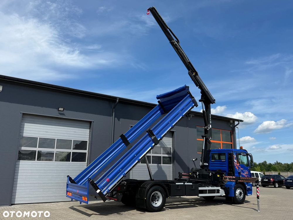MAN MAN TGM TGL TGS 18.250 // Klimatyzacja / Kiper 6,55 m !!  // wywrotka 3-S + HDS HMF 1420 - K2 // budowlanka // energetyka //żuraw dzwig kran crane // Świeżo sprowadzony!! - 4