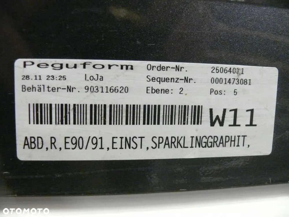 LISTWA PROGOWA PRAWA BMW 3 E90 E91 LIFT - 2