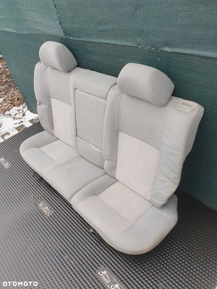 Fotele Fotel Kanapa Welur Jasne Siwe Podlokietnik VW Golf IV 4 3 drzwi komplet - 31