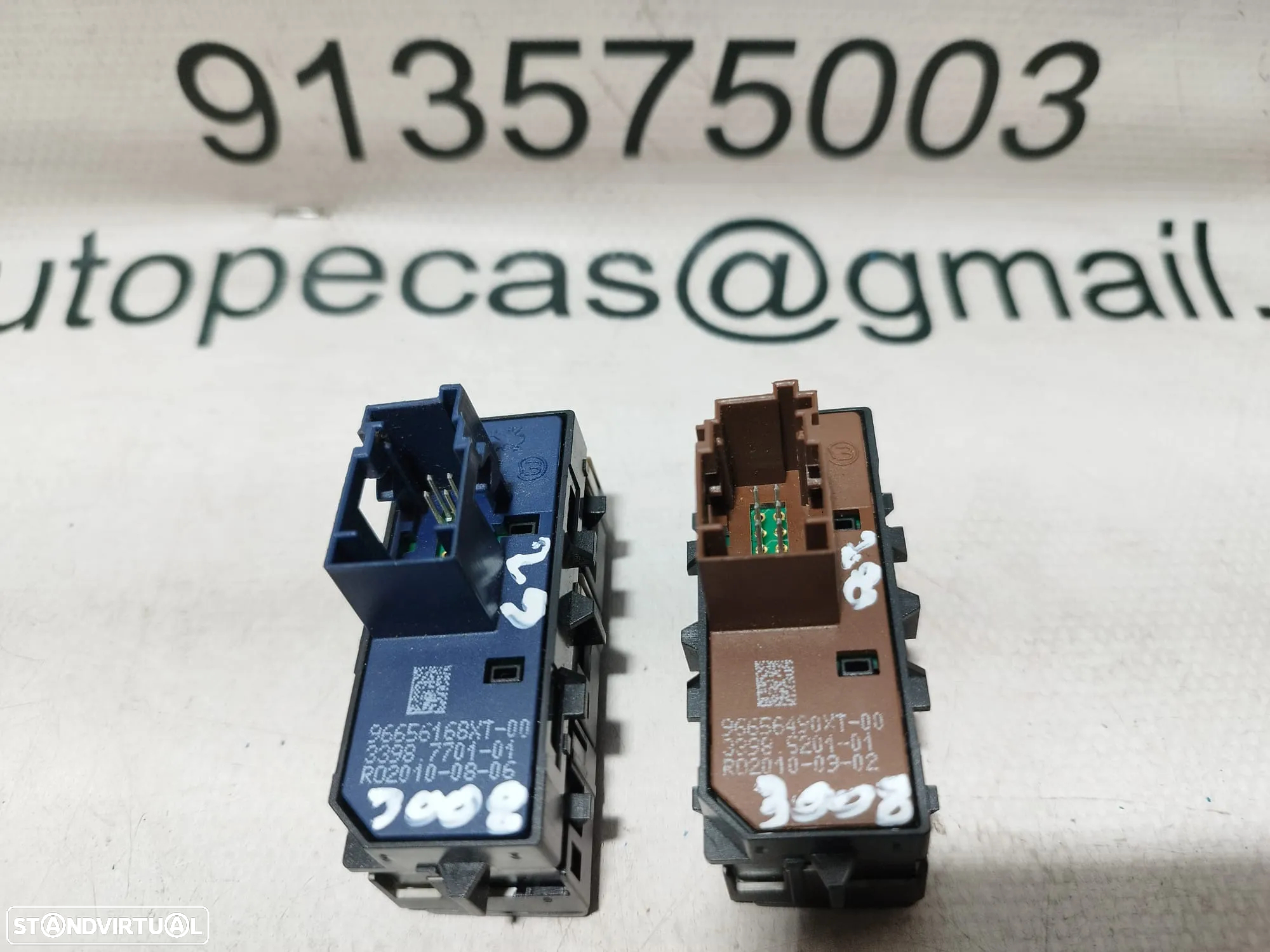 COMUTADOR BOTÃO BOTÕES SWITCH ESP PDC ALARM PEUGEOT 300896671878ZD 96672047ZD00 - 3