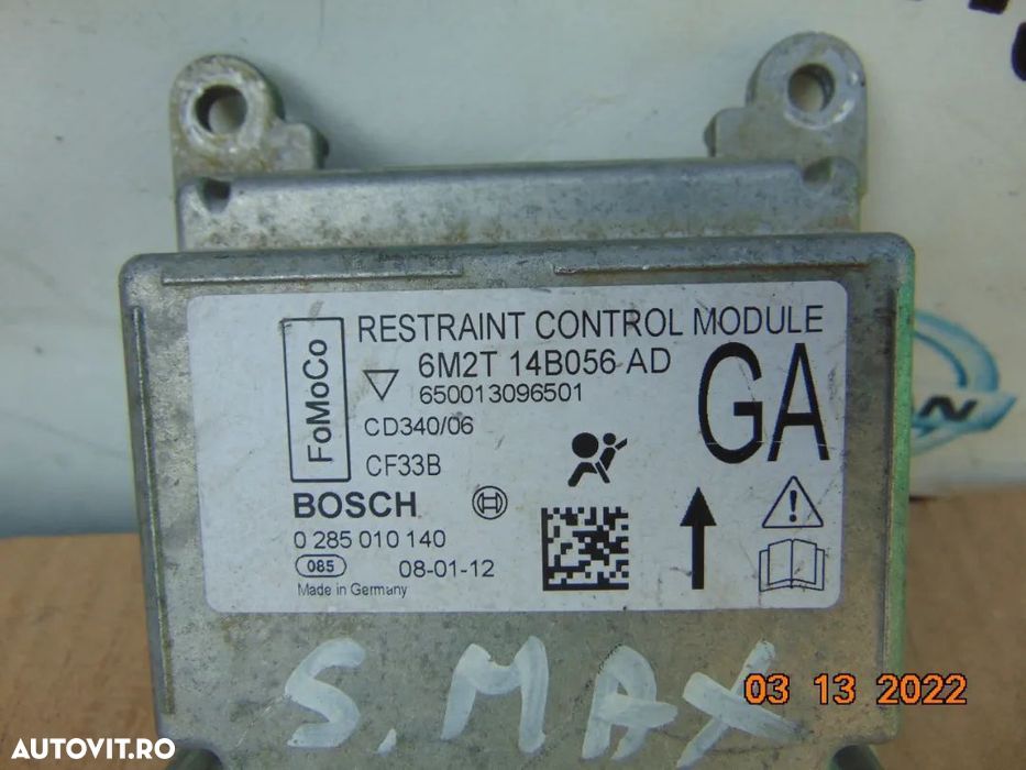Modul airbag Ford S Max galaxy 2007-2014 ECU calculatpr airbag-uri dez - 2