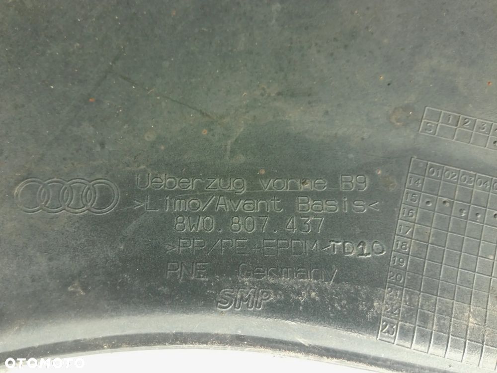 AUDI A4 B9 LIFT 8W0 8W0807437 ZDERZAK PRZÓD PRZEDNI - 8