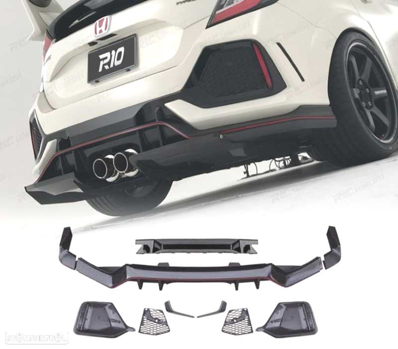 DIFUSOR HONDA CIVIC TYPE R HATCHBACK 16- - 1