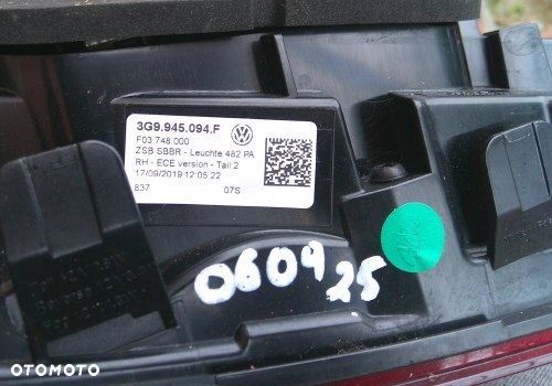 VW PASSAT B8 3G9 KOMBI LIFT 19- LAMPA TYLNA PRAWA W KLAPĘ LED 3G9945094F - 4