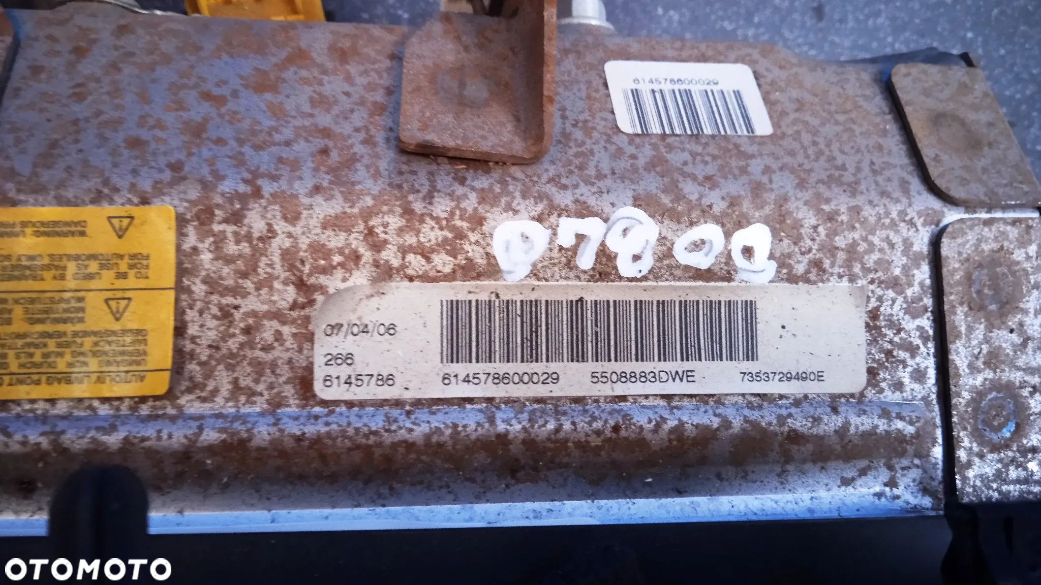 Poduszka powietrzna kierowcy 7353995350e pasażera 7353729490e Fiat Doblo I Lift - 6