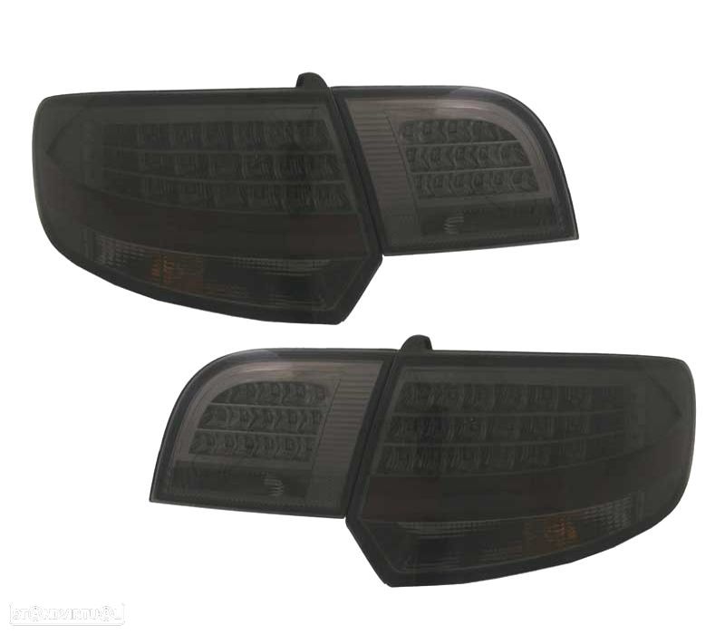FAROLINS TRASEIROS LED AUDI A3 8PA SPORTBACK 04-08 FUMADOS ESCURECIDOS - 2