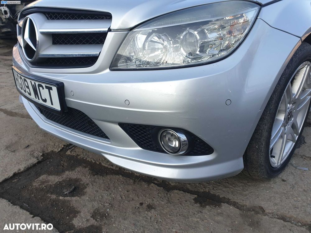 Bara Spoiler Fata AMG Completa FARA Grila cu Emblema Mercedes Clasa C Class W204 NFL Non Facelift 2007 - 2011 [K1585] - 5