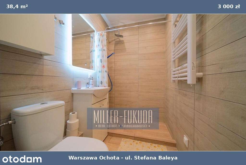 2-pokojowe mieszkanie 38,4 m² | Ochota, ul. Stefana Baleya