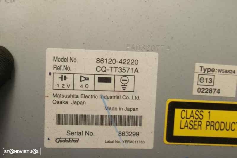 SISTEMA AUDIO / RADIO CD TOYOTA RAV 4 III 2008 - - 3