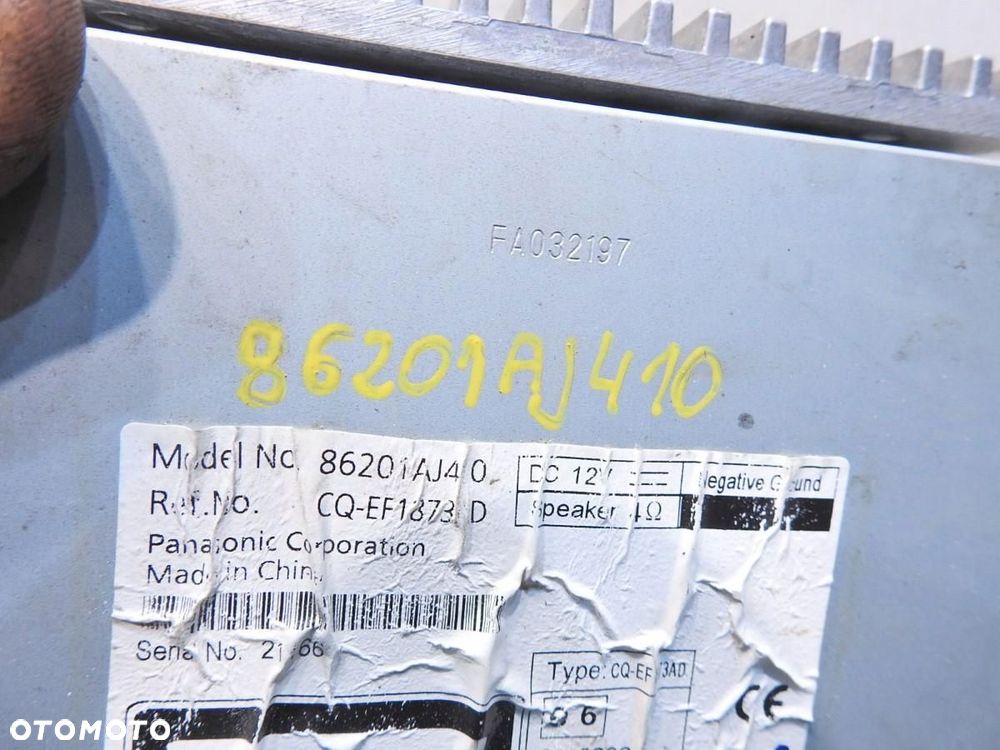 RADIO CD SUBARU OUTBACK IV 86201AJ410 - 7