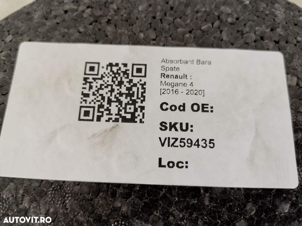 Absorbant Bara Spate Renault  Megane 4 2016 2017 2018 2019 2020 Origin - 8