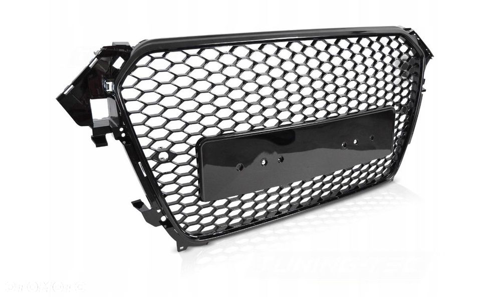 Grill Atrapa Audi A4 B8 12-15 Przednia Pdc Sport Glossy Black - 1