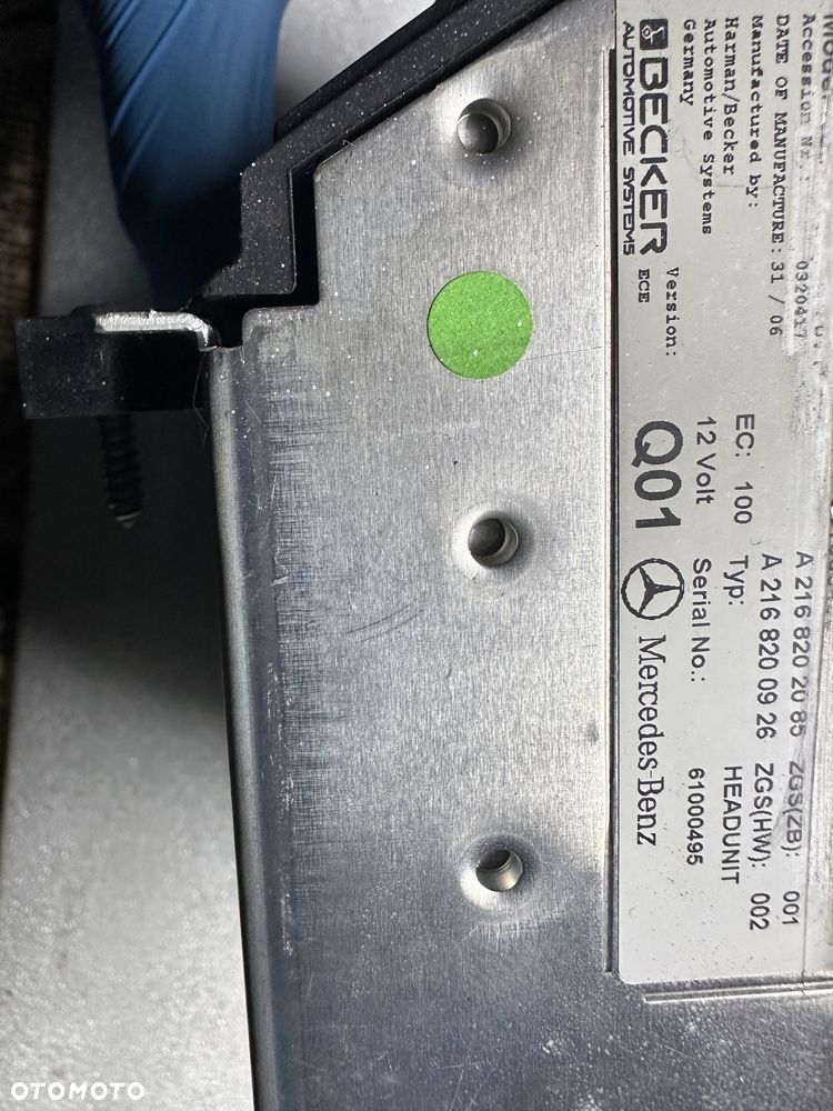 mercedes cl 216 nawigacja  radio zmieniarka command Europa - 7