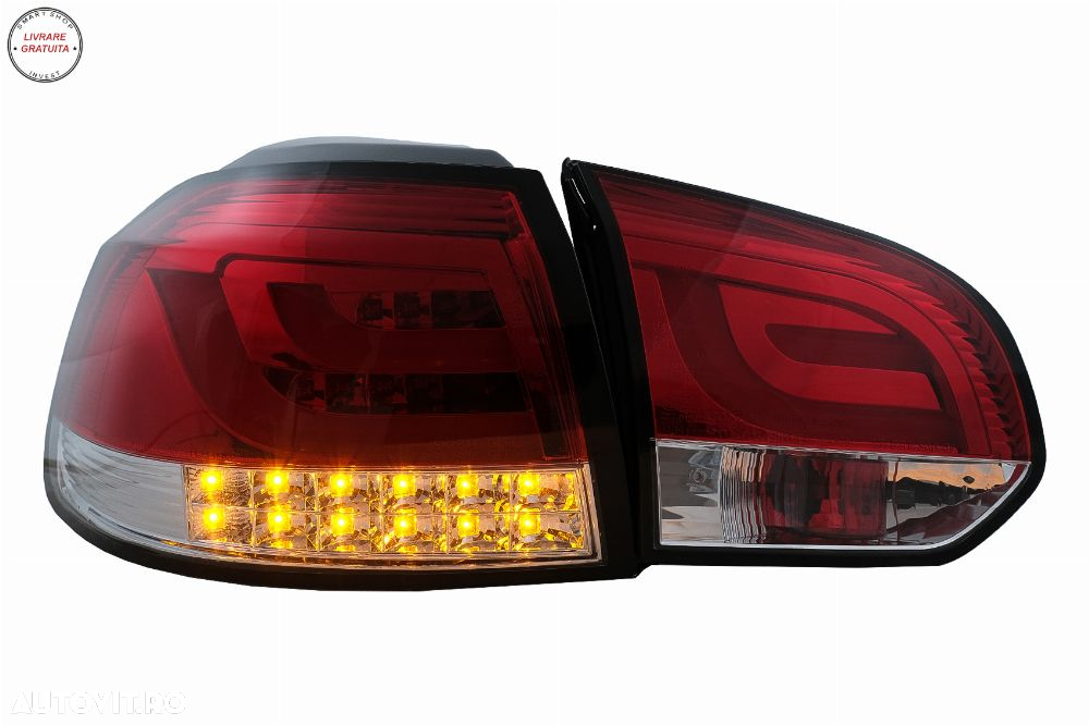Stopuri LED VW Golf 6 VI Hatchback (2008-2013) Rosu Clar- livrare gratuita - 9
