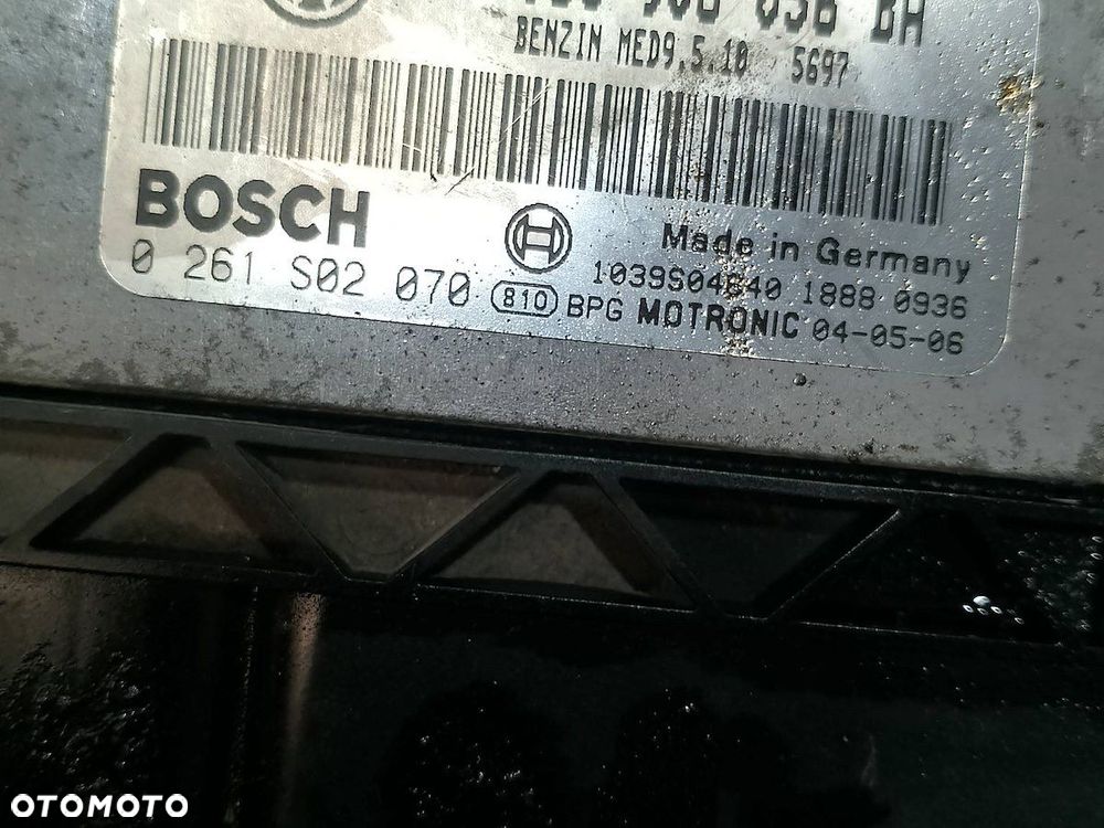 KOMPUTER, STEROWNIK VW GOLF V 03C906056BA 0261S02070 1.6 FSI - 4