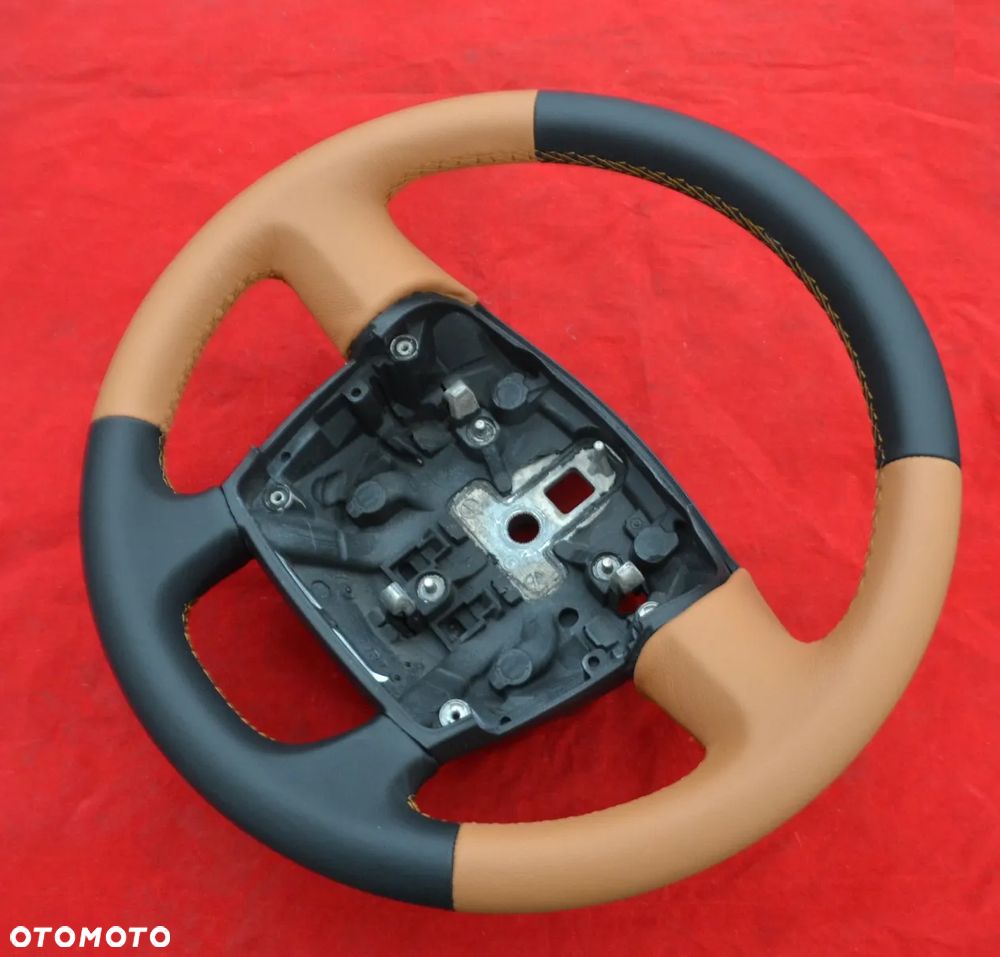 FIAT DUCATO CITROEN JUMPER Peugeot Boxer Kierownica Nowa Skóra Skórzana Multifunkcja - 2