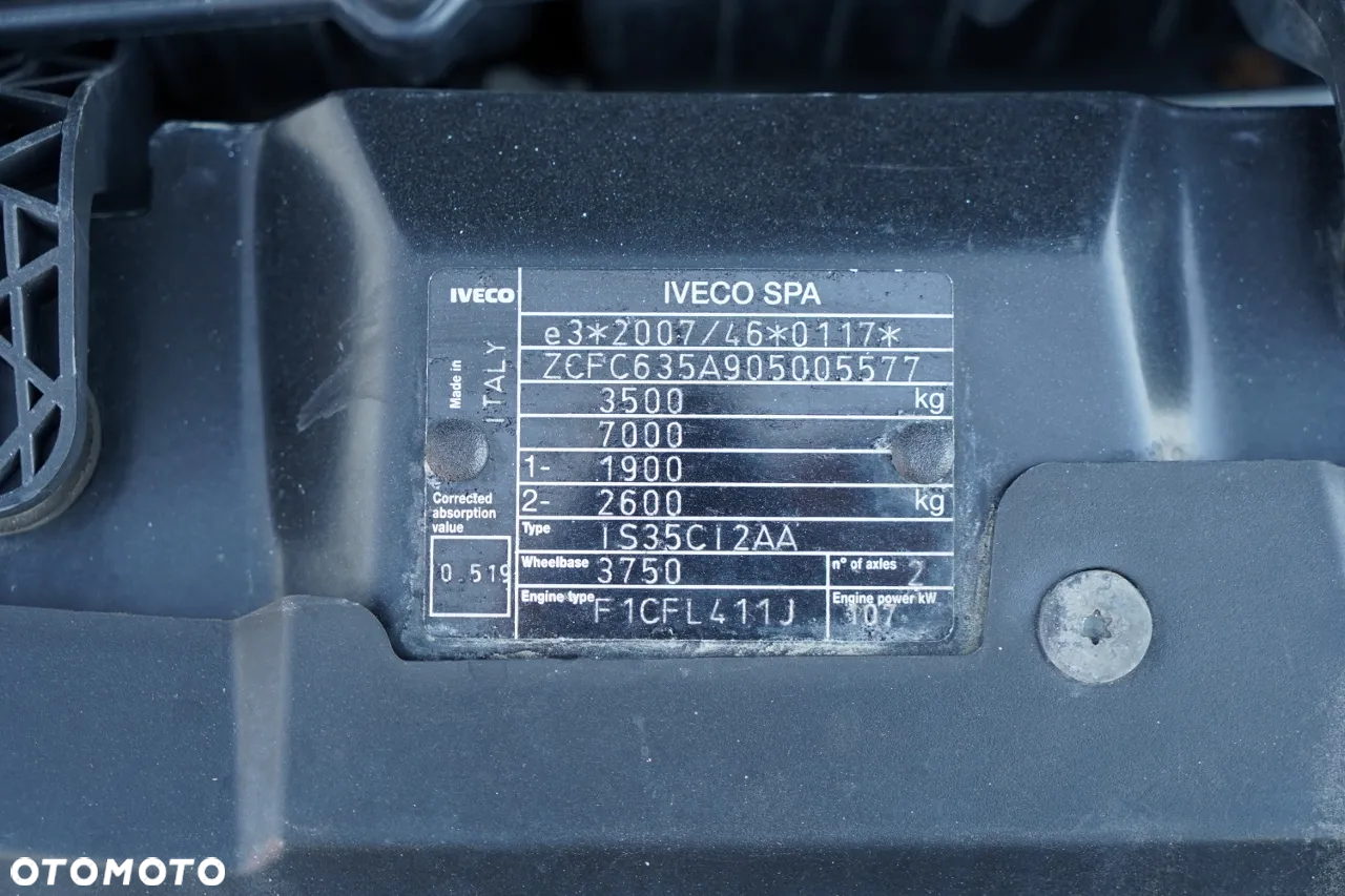 Iveco DAILY 35-150 / BRYGADOWKA / WYWROTKA – 2,4 M / BLIŹNIAK / SKRZYNIA NARZĘDZIOWA / SPROWADZONY / PO KONTRAKCIE SERWISOWYM - 36