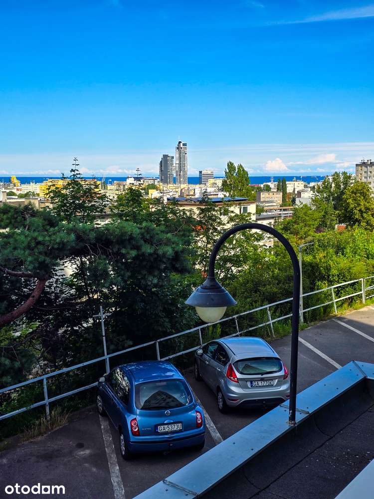 3 pok. 59m2 | widok na Zatokę i las | przy centrum | balkon | parking