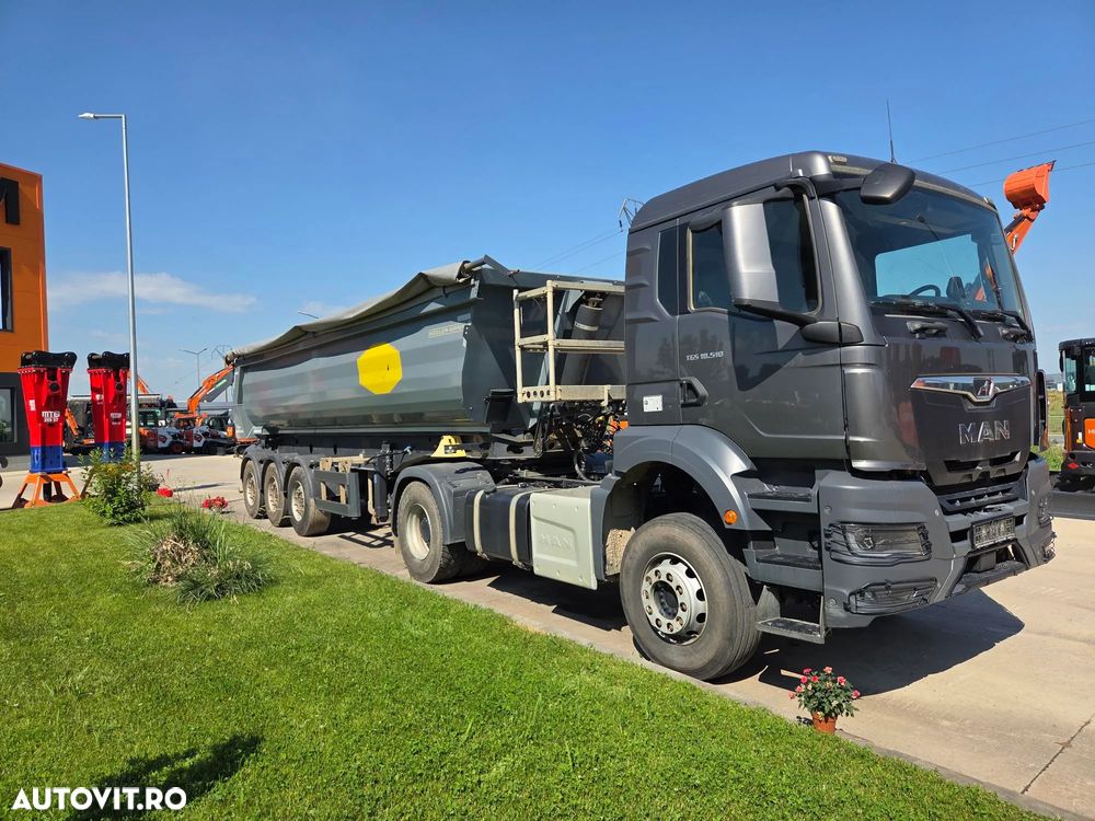 Meiller MHPS 12/27, 2023, 28mc, axa liftabila, scena vizitare, prelata, HARDOX, faras spate, doar 130.000km, posibilitate leasing 4 ani-PROMOTIE 24.900 EUR+Tva si pret ansamblu cu MAN TGS 18.510 4x2, 2023, 310.117km-89.900 EUR+Tva - 9