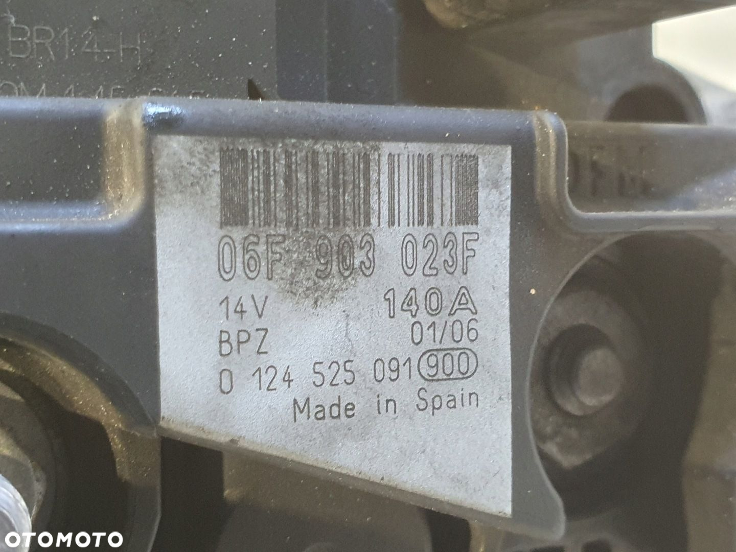 VW Golf V 2.0 TDI ALTERNATOR bosch 06F903023F 140A - 2
