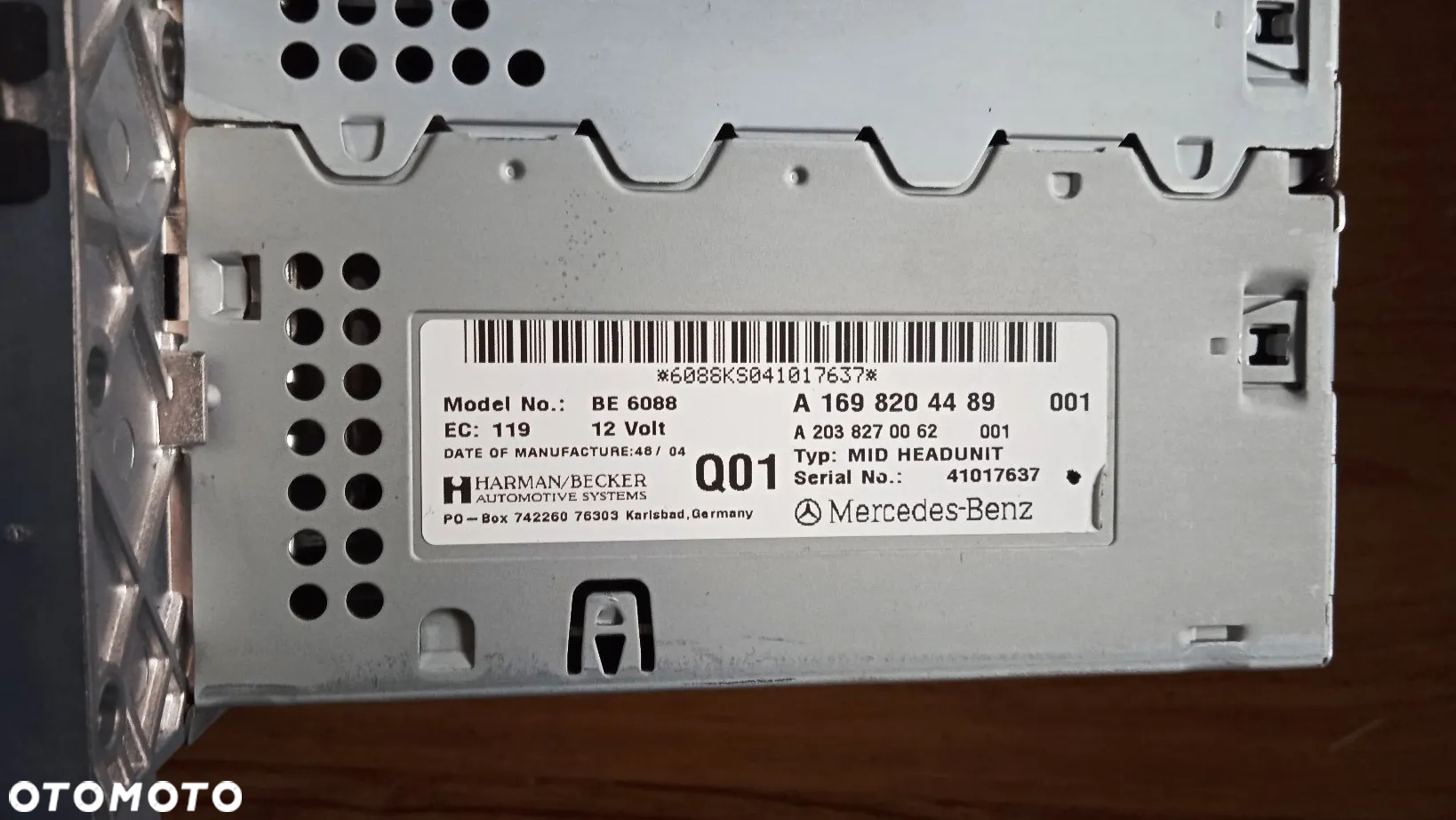 Radio fabryczne NAVI TELEFON Mercedes A170 W169 1.6 B - 4