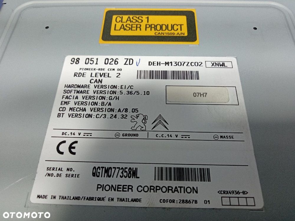 PEUGEOT 208 I LIFT 15-19 RADIO I NAWIGACJA 98051026ZD - 9