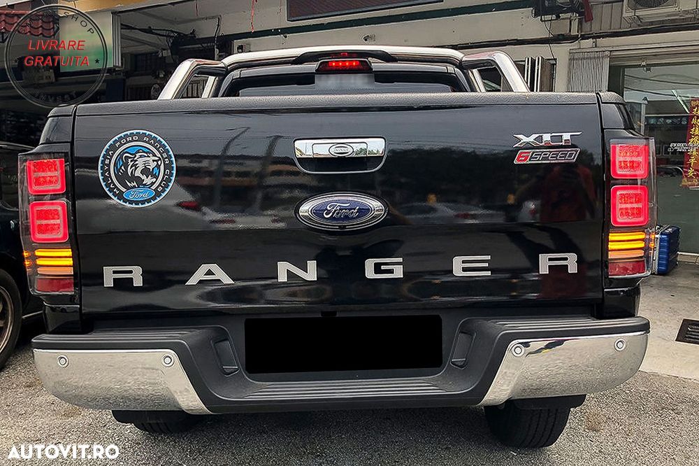 Stopuri LED Ford Ranger (2012-2018) Geam Clar cu Semnal Dinamic- livrare gratuita - 17