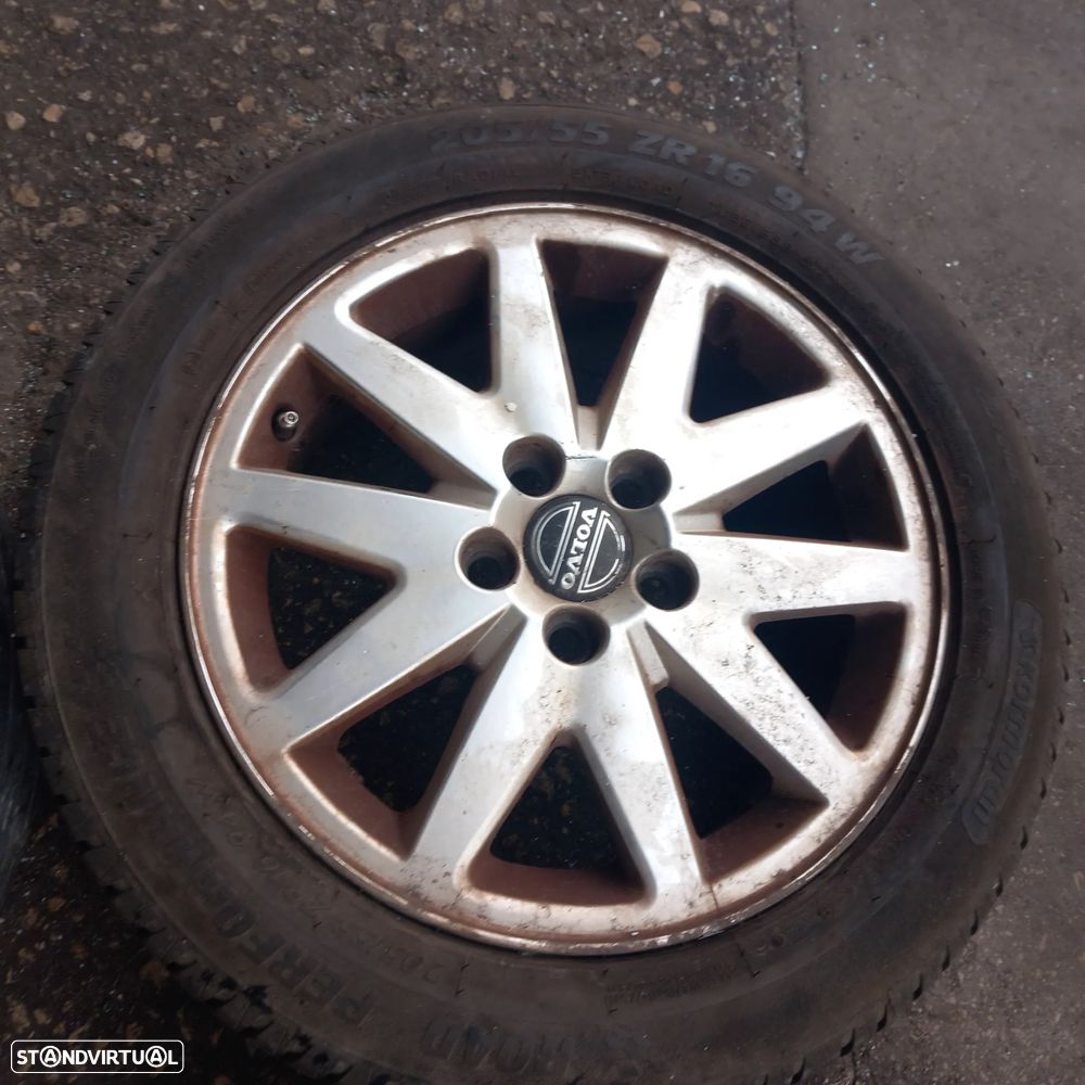 Jantes 16 volvo v50 com pneus 205 55 16 - 5