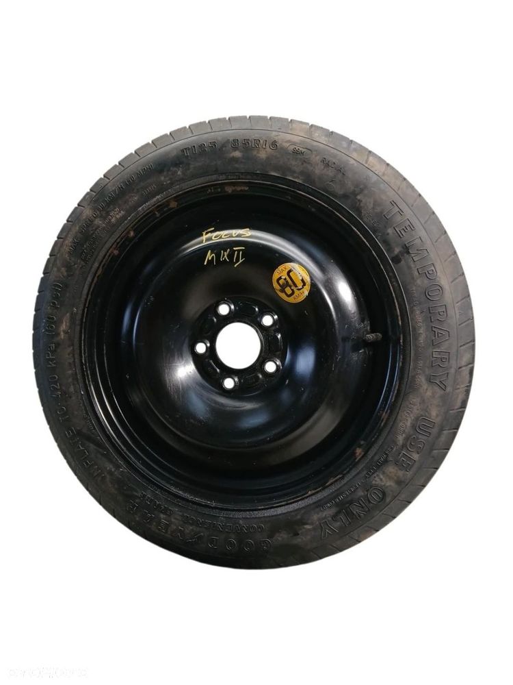 koło zapasowe dojazdowe 125/85/r16 ford focus mk2 - 1