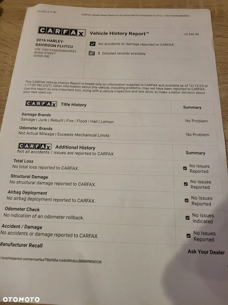 Harley-Davidson FLHTCU Ultra - 6