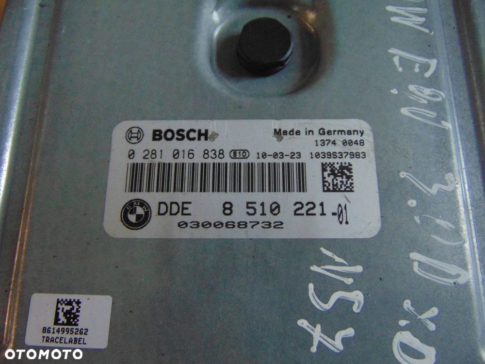 KOMPUTER STEROWNIK SILNIKA BMW E90 0281016838 - 2
