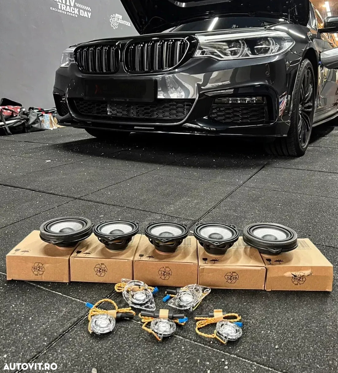 set capace si boxe bowers and wilkins BMW seria5 G30 capace interior Bowers & Wilkins BMW G30 set complet BMW G30 2017-2023 set 27 bucati boxe/subwofer/bass/twetere - 2