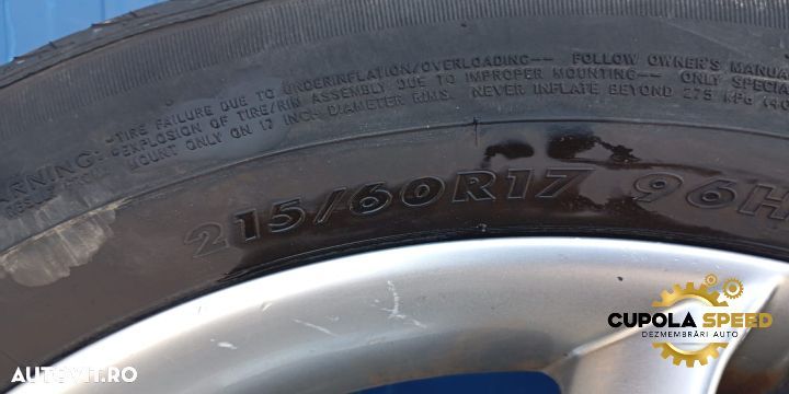 Jante cu anvelope 215/60/R17 96H 7.0Jx17H2 Ford Focus 3 [2011 - 2015] - 4