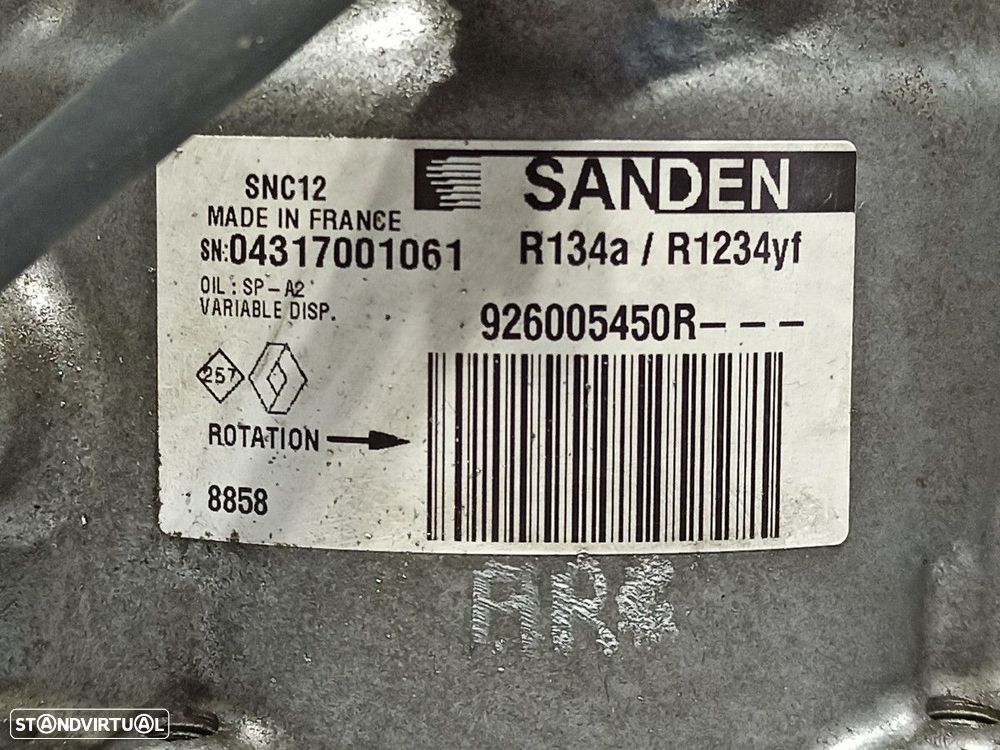 COMPRESSOR DE AR CONDICIONADO RENAULT CLIO V EXPERIENCE - 6