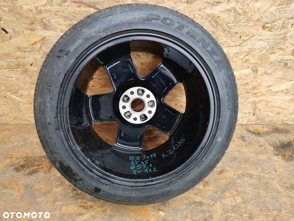 VW 8,5JX18 ET4 fi57,1 5x112 KOŁO ZAPASOWE 225/45R18 99Y - 11
