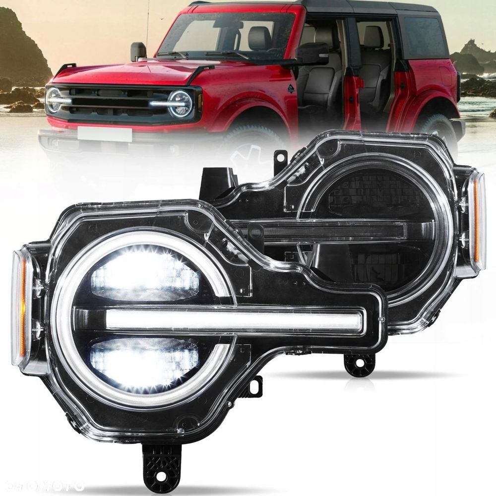 Reflektory Lampy L+R Vland LED Tuning Black Ford Bronco VI mk6 u725 - 1