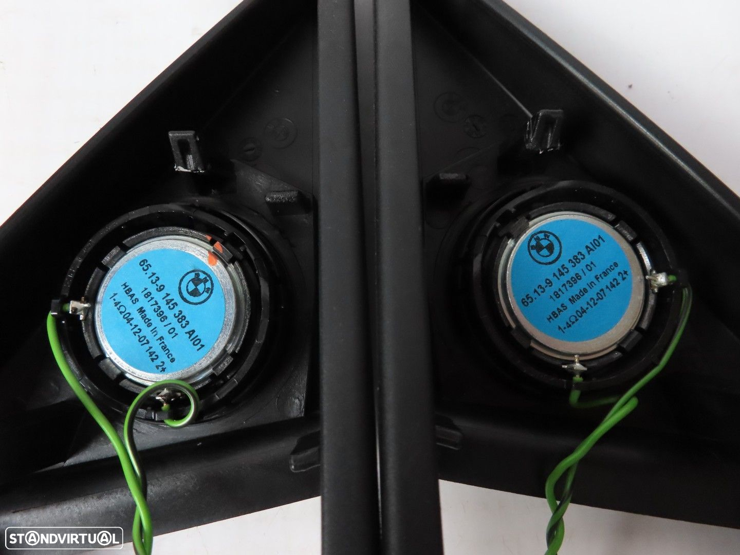 Conjunto de Resguardos + Tweeters das Portas Frente Seminovo/ Original BMW 6 (E6... - 4