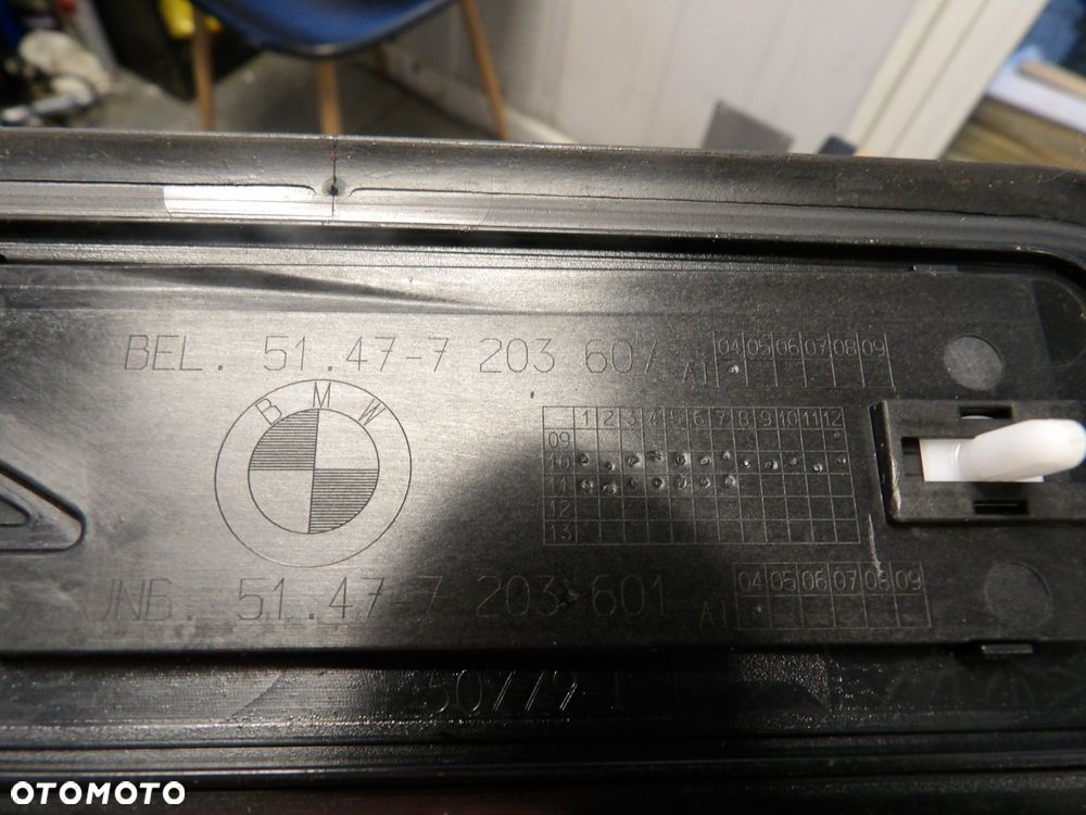 BMW - F11 - LISTWY PROGOWE - NAKŁADKI - KOMPLET 3 SZT - 7203607 7203608  7203609 - 3
