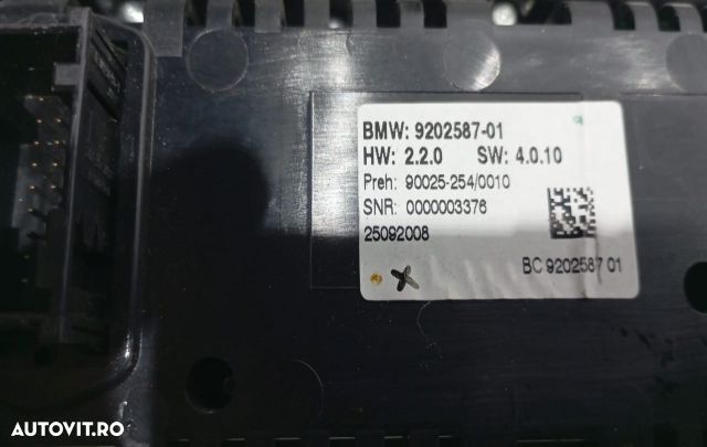 Panou ventilatie 920258701 BMW Seria 5 F07/F10/F11 [2009 - 2013] - 2