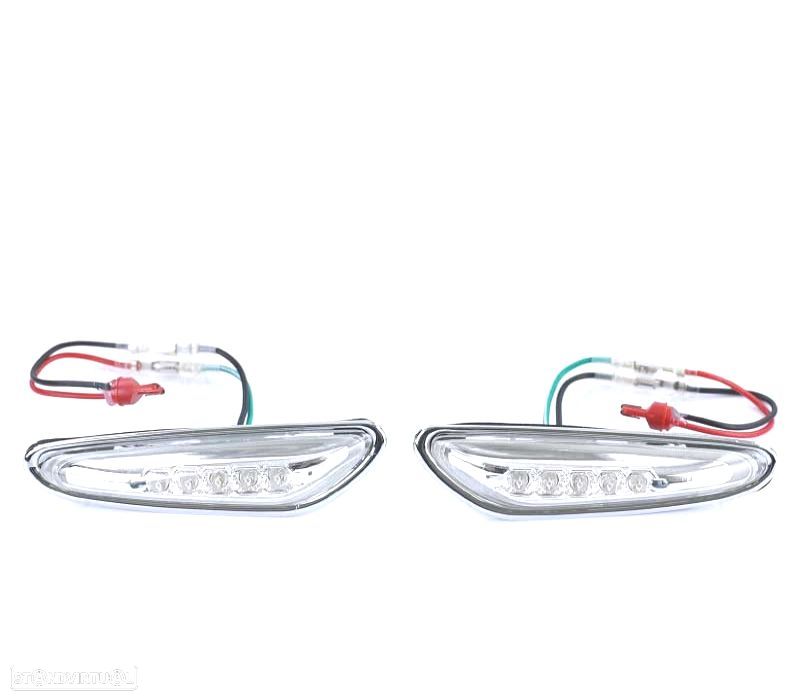 PISCAS LATERAIS BMW E46 01-05 LATERALES LED CROMADO - 3