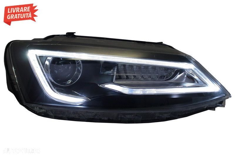 Faruri LED DRL VW Jetta Mk6 VI Non GLI (2011-2017) Semnal Dinamic Secv - 7