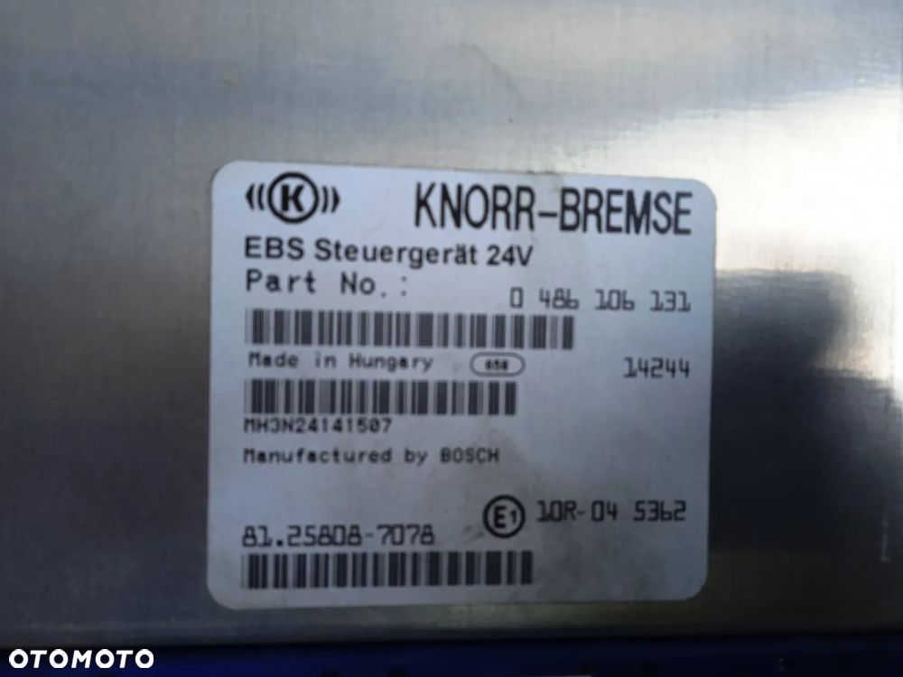 Sterownik komputer EBS 81.25808-7078 Man TGX 18.440 13XB904 Euro 6 - 2