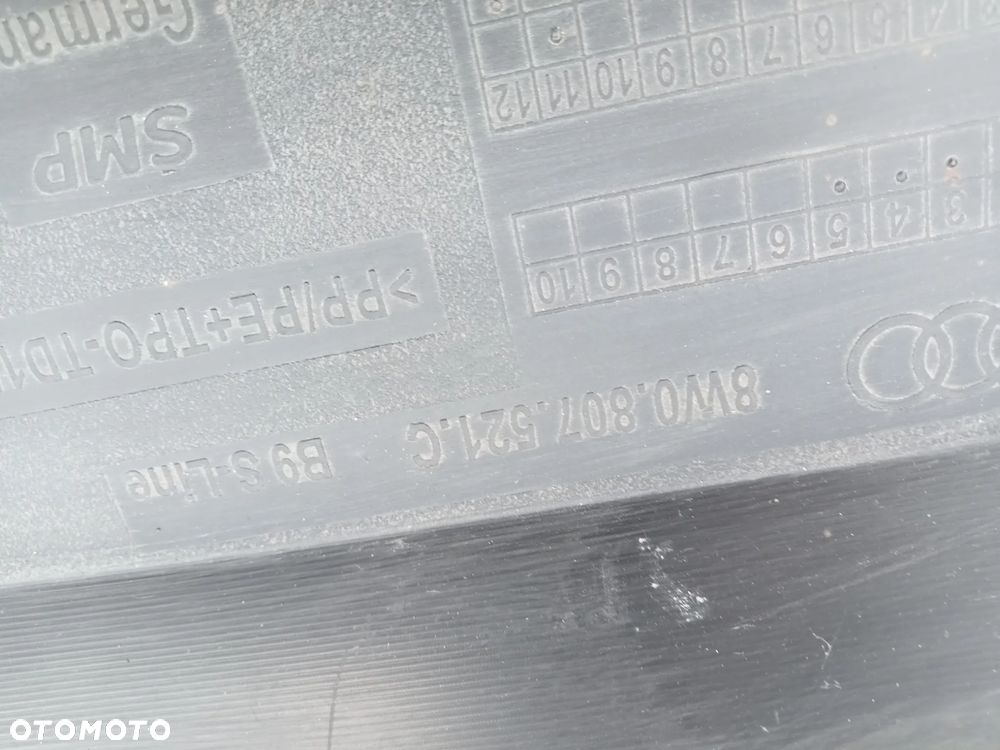 dokładka zderzaka tył audi a 4 b 9 8w0807521g - 5