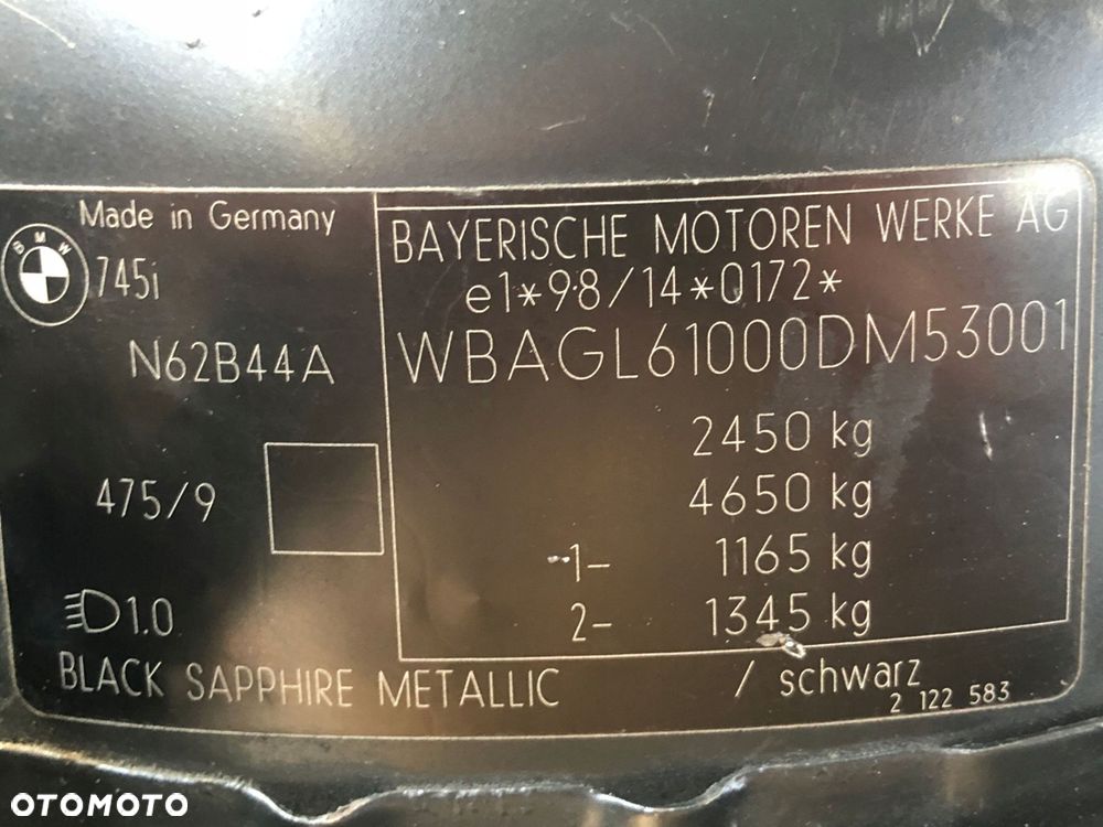 błotnik przód przedni lewy bmw 7 e65 03r - 7