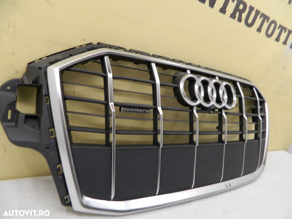Grila radiator Audi Q7 4M S-Line facelift,  2019, 2020, 2021, 2022, 2023, cod origine 4M0853651AJ. - 3